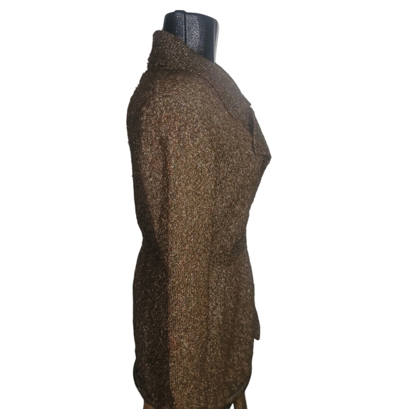 Penman's Brown Speckled Knit Cardigan with Belt S - Picture 4 of 7